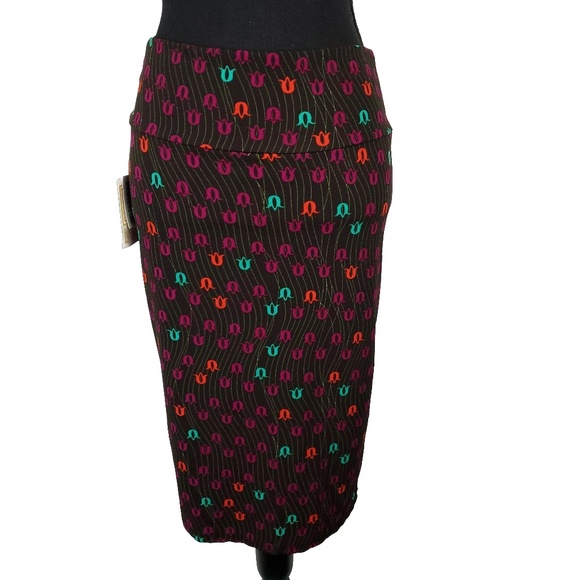 Lularoe Cassie Pinstripe Pencil Skirt Small - Picture 1 of 7